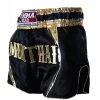 PREMIUM MUAY THAI SHORTS MEN WOMEN HONOR BY WORLD MMA GEAR - BLACK/GOLD 1 PREMIUM MUAY THAI SHORTS MEN WOMEN HONOR BY WORLD MMA GEAR - BLACK/GOLD