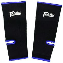 FAIRTEX ANKLE GUARDS MUAY THAI ANKLE SUPPORT - BLACK/BLUE ACCESSORIES