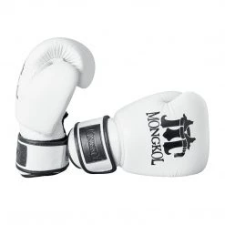 BOXING GLOVES LEATHER BY MONGKOL - BGM01 WHITE