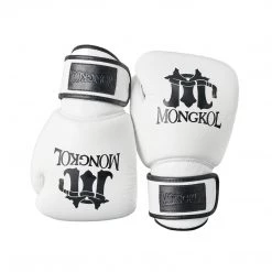BOXING GLOVES LEATHER BY MONGKOL - BGM01 WHITE