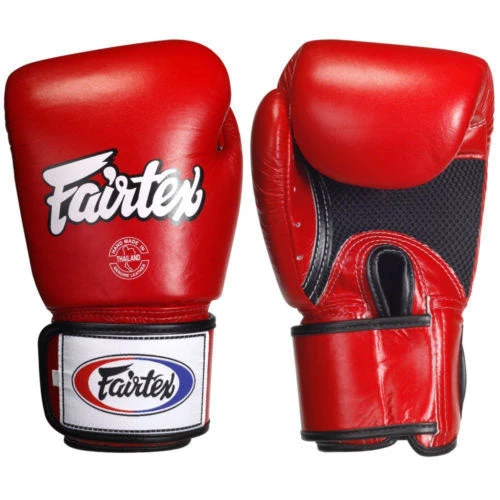 MUAY THAI BOXING GLOVES FAIRTEX BREATHABLE - BGV1 BR RED 3 MUAY THAI BOXING GLOVES FAIRTEX BREATHABLE - BGV1 BR RED