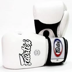 MUAY THAI BOXING GLOVES FAIRTEX BREATHABLE - BGV1 BR WHITE