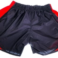 MUAY THAI SHORTS BOOSTER MUAY THAI SHORT RETRO HYBRID BLACK/RED