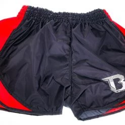 MUAY THAI SHORTS BOOSTER MUAY THAI SHORT RETRO HYBRID BLACK/RED