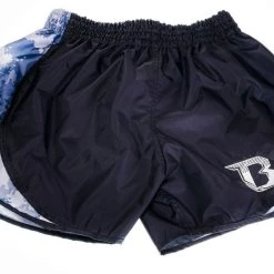 BOOSTER MUAY THAI SHORT RETRO HYBRID BLACK CAMO GRAY