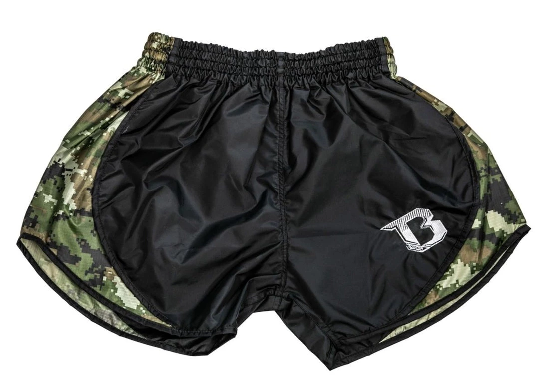 MUAY THAI SHORTS BOOSTER MUAY THAI SHORT RETRO HYBRID CAMO GREEN 3 MUAY THAI SHORTS BOOSTER MUAY THAI SHORT RETRO HYBRID CAMO GREEN