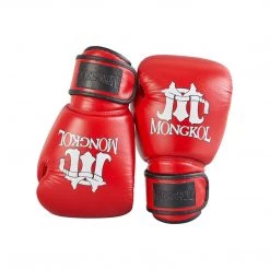 BOXING GLOVES LEATHER BY MONGKOL - BGM01 RED