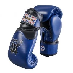 MUAY THAI BOXING GLOVES BREATHABLE BY MONGKOL - BLUE
