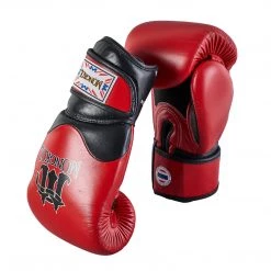 MUAY THAI BOXING GLOVES BREATHABLE BY MONGKOL - RED
