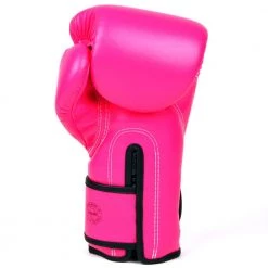 MUAY THAI MICROFIBER BOXING GLOVES FAIRTEX BGV14 - PINK BLACK