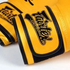 MUAY THAI MICROFIBER BOXING GLOVES FAIRTEX BGV14 - YELLOW