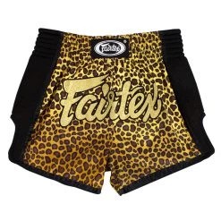 MUAY THAI SHORTS FAIRTEX SLIM CUT BS1709 LEOPARD