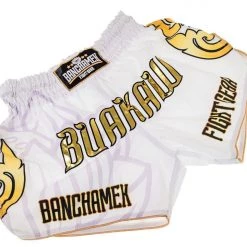MUAY THAI SHORTS BUAKAW BANCHAMEK BSH - WHITE