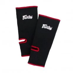 FAIRTEX ANKLE GUARDS MUAY THAI ANKLE SUPPORT - BLACK/RED ACCESSORIES