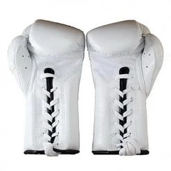FAIRTEX BOXING GLOVES MEXICAN STYLE LACE UP BGL7 - WHITE