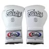 FAIRTEX BOXING GLOVES MEXICAN STYLE LACE UP BGL7 - WHITE