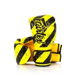MUAY THAI MICROFIBER BOXING GLOVES FAIRTEX BGV14 - YELLOW ART