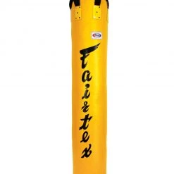 FAIRTEX PUNCHING BAG HB6 6FT MUAY THAI BANANA BAG (UNFILLED) - YELLOW Punching Bags