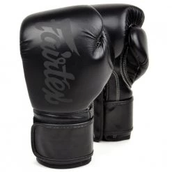 MUAY THAI MICROFIBER BOXING GLOVES FAIRTEX SUPER BLACK - BGV14SB