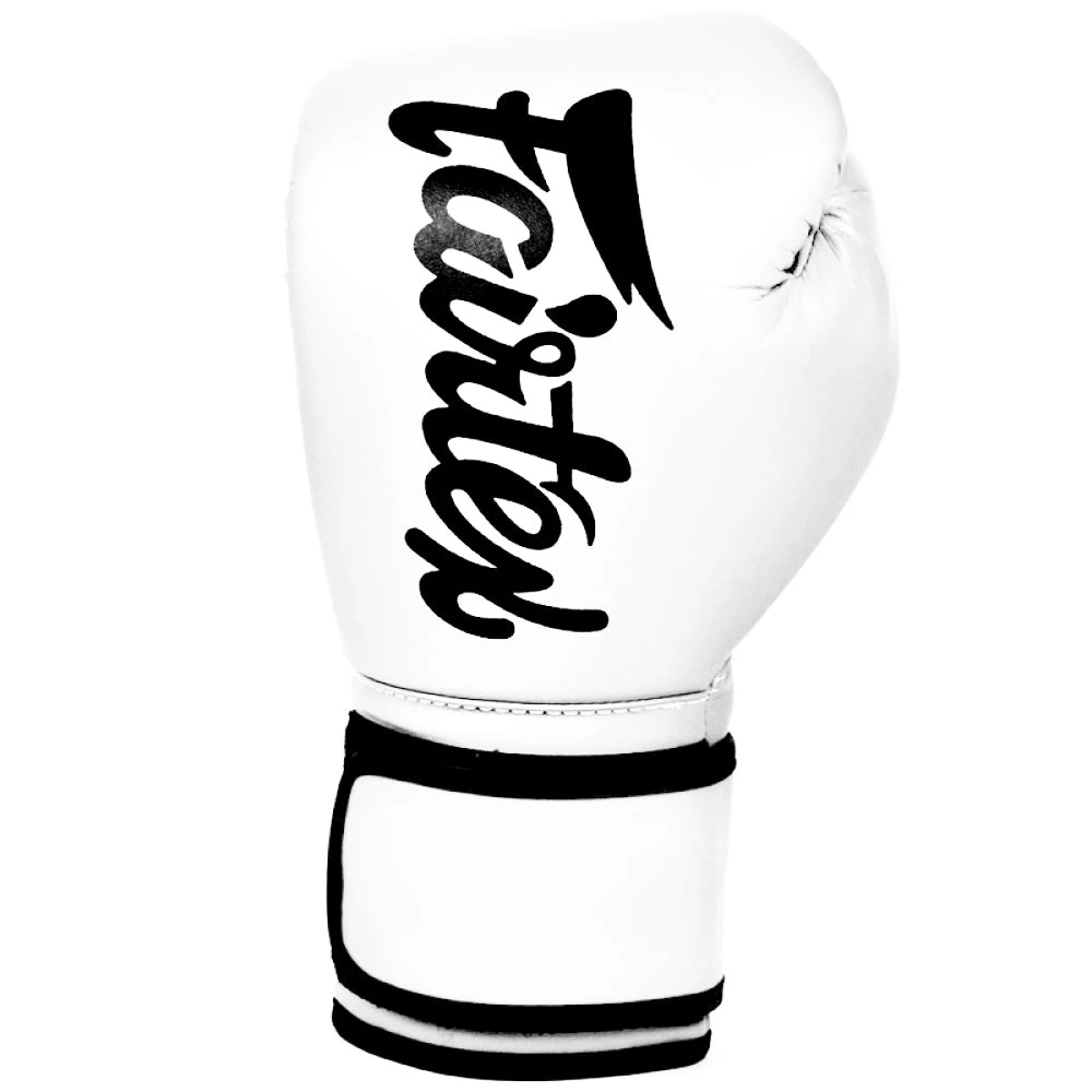 MUAY THAI MICROFIBER BOXING GLOVES FAIRTEX BGV14 - WHITE 4 MUAY THAI MICROFIBER BOXING GLOVES FAIRTEX BGV14 - WHITE