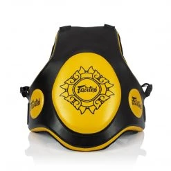 Fairtex FARITEX TRAINER VEST TV2 BODY SHIELD BLACK GOLD COACHING
