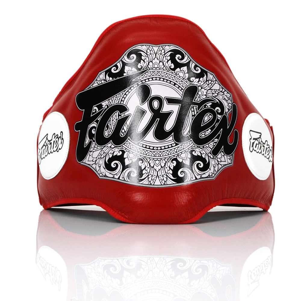 FAIRTEX BELLY PADS LEATHER BPV2 - RED COACHING 3 FAIRTEX BELLY PADS LEATHER BPV2 - RED COACHING