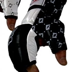 MUAY THAI MMA GLOVES FAIRTEX SPLIT KNUCKLES FGV17 - BLACK / WHITE
