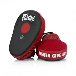 COACHING FAIRTEX FOCUS MITTS FMV13 MICRO FIBER - BLACK/RED