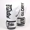 MUAY THAI BOXING GLOVES FAIRTEX BGVG1 GLORY WHITE