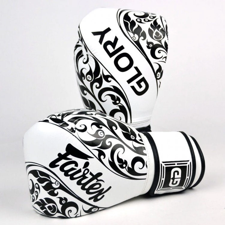 MUAY THAI BOXING GLOVES FAIRTEX GLORY - BGVG2 WHITE 5 MUAY THAI BOXING GLOVES FAIRTEX GLORY - BGVG2 WHITE