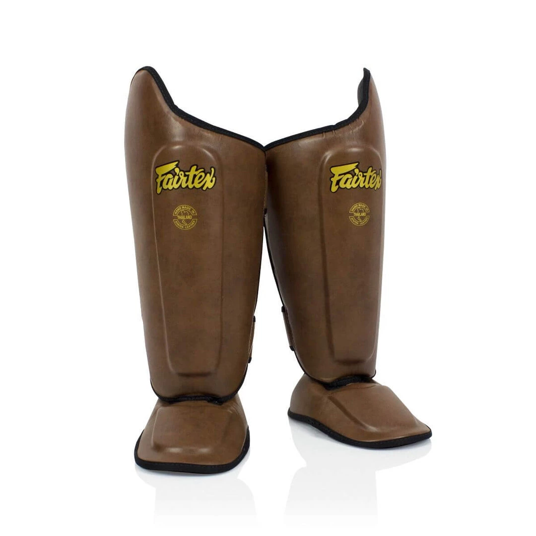 FAIRTEX SHIN GUARDS SP8 - BROWN 4 FAIRTEX SHIN GUARDS SP8 - BROWN