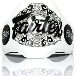 FAIRTEX BELLY PADS LEATHER BPV2 - WHITE COACHING