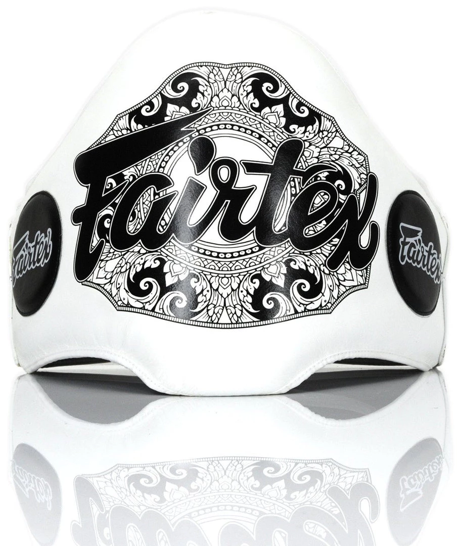 FAIRTEX BELLY PADS LEATHER BPV2 - WHITE COACHING 3 FAIRTEX BELLY PADS LEATHER BPV2 - WHITE COACHING