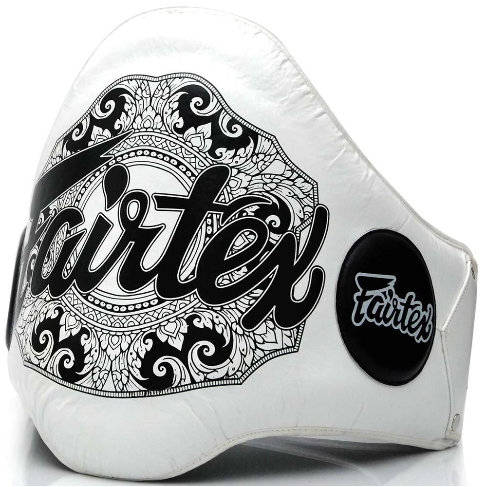 FAIRTEX BELLY PADS LEATHER BPV2 - WHITE COACHING 4 FAIRTEX BELLY PADS LEATHER BPV2 - WHITE COACHING
