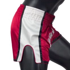MUAY THAI SHORTS FAIRTEX SLIM CUT BS1704 RED WHITE