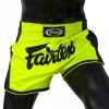 MUAY THAI SHORTS FAIRTEX SLIM CUT BS1706 GREEN LIME