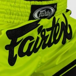 MUAY THAI SHORTS FAIRTEX SLIM CUT BS1706 GREEN LIME