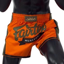 MUAY THAI SHORTS FAIRTEX SLIM CUT BS1705 ORANGE