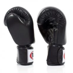 FAIRTEX BOXING GLOVES DELUXE TIGHT-FIT BGV19 - BLACK