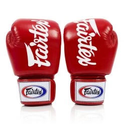 FAIRTEX BOXING GLOVES DELUXE TIGHT-FIT BGV19 - RED