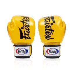 FAIRTEX BOXING GLOVES DELUXE TIGHT-FIT BGV19 - GOLD