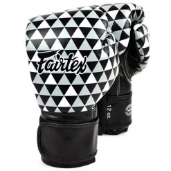 MUAY THAI MICROFIBER BOXING GLOVES FAIRTEX BGV14 - BLACK PRISM