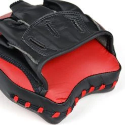 COACHING FAIRTEX FOCUS MITTS CURVED SHORT MICROFIBER FMV14 - BLACK/RED