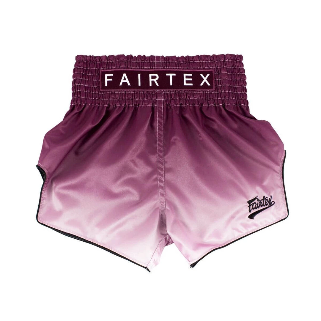 MUAY THAI SHORTS BY FAIRTEX BS1904 FADE MAROON 4 MUAY THAI SHORTS BY FAIRTEX BS1904 FADE MAROON