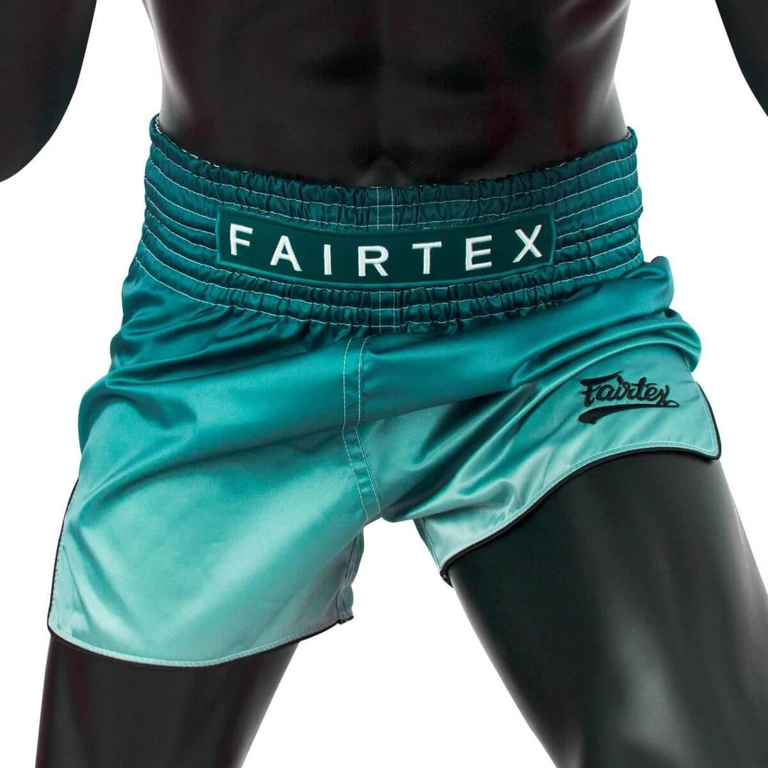 MUAY THAI SHORTS BY FAIRTEX BS1906 FADE GREEN 3 MUAY THAI SHORTS BY FAIRTEX BS1906 FADE GREEN