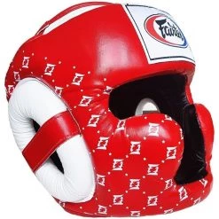 HEADGEAR HEAD GUARD FAIRTEX SUPER SPARRING HG10 - RED