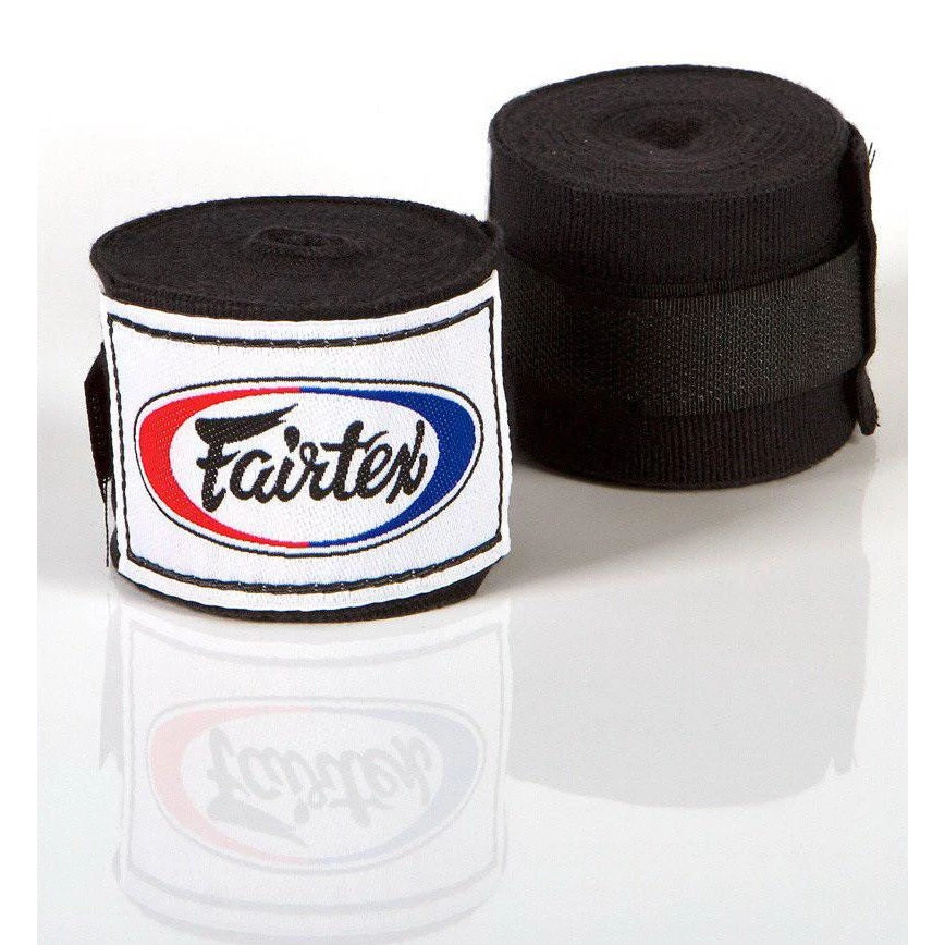 FAIRTEX MUAY THAI HAND WRAPS HW2 - BLACK 3 FAIRTEX MUAY THAI HAND WRAPS HW2 - BLACK