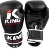 BOXING GLOVES MUAY THAI KICKBOXING PROFESSIONAL KING PRO KPB - BLACK