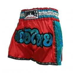 LUMPINEE MUAY THAI SHORTS Retro Fight Kickboxing Men & Women Clothing Martial Arts Training & Grappling - R02
