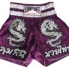 LUMPINEE MUAY THAI SHORTS Retro Fight Kickboxing Men & Women Clothing Martial Arts Training & Grappling - 038 Violet